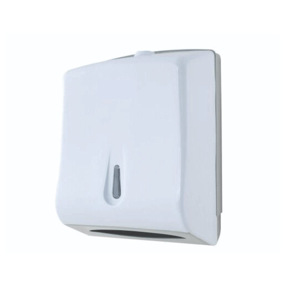 Toalheiro Dispenser para Papel Toalha 2/3 Dobras Branco Trilha