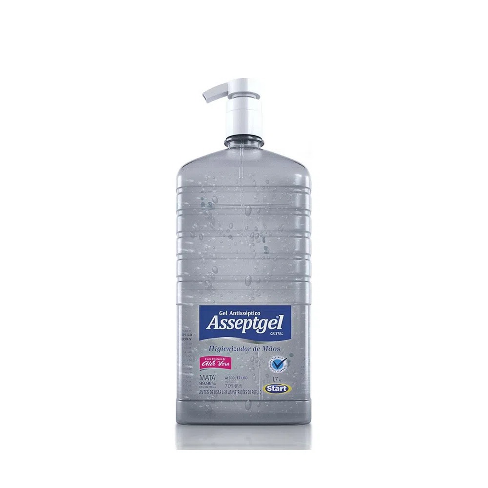 Álcool em Gel Para as Mãos 70º INPM Asseptgel 1,7kg Cristal